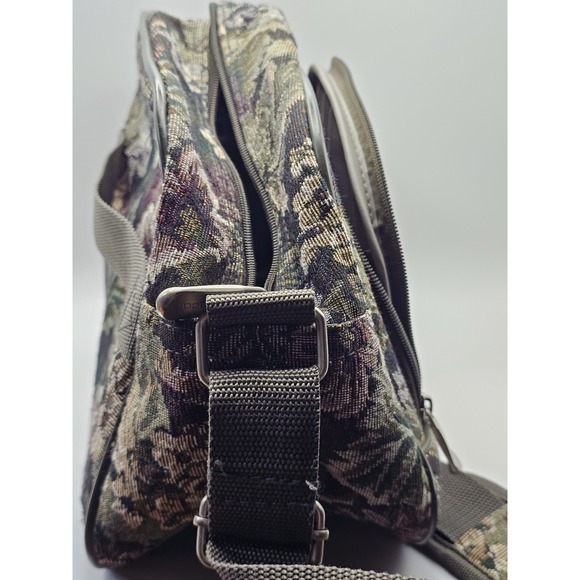 Protocol Vintage 1980's Floral Tapestry Carry On Bag Cottagecore Bohemian Travel - Picture 6 of 9